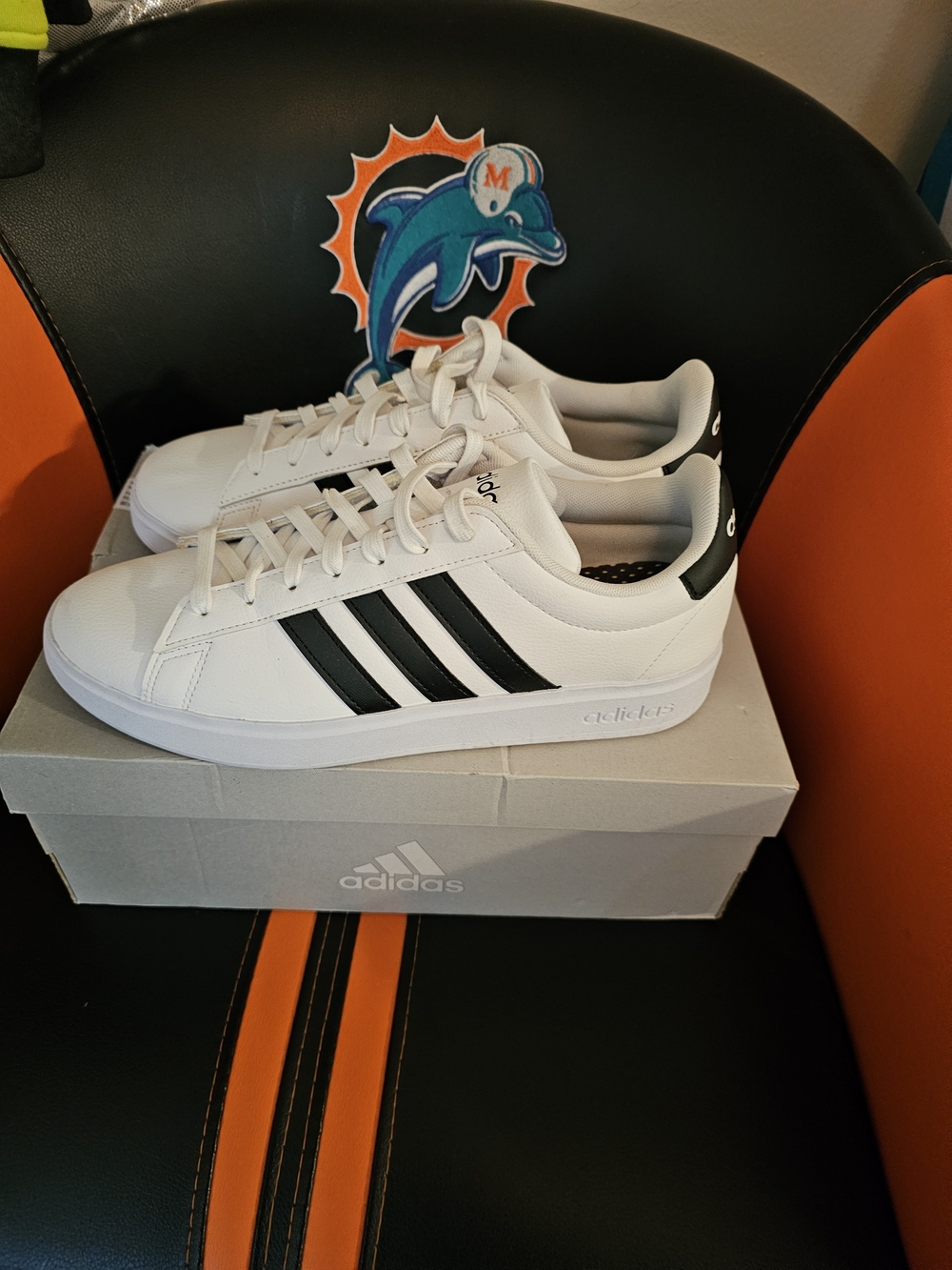 Adidas Men's Grand Court Core White/Black Sneakers